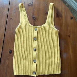 American Eagle yellow tank top size S